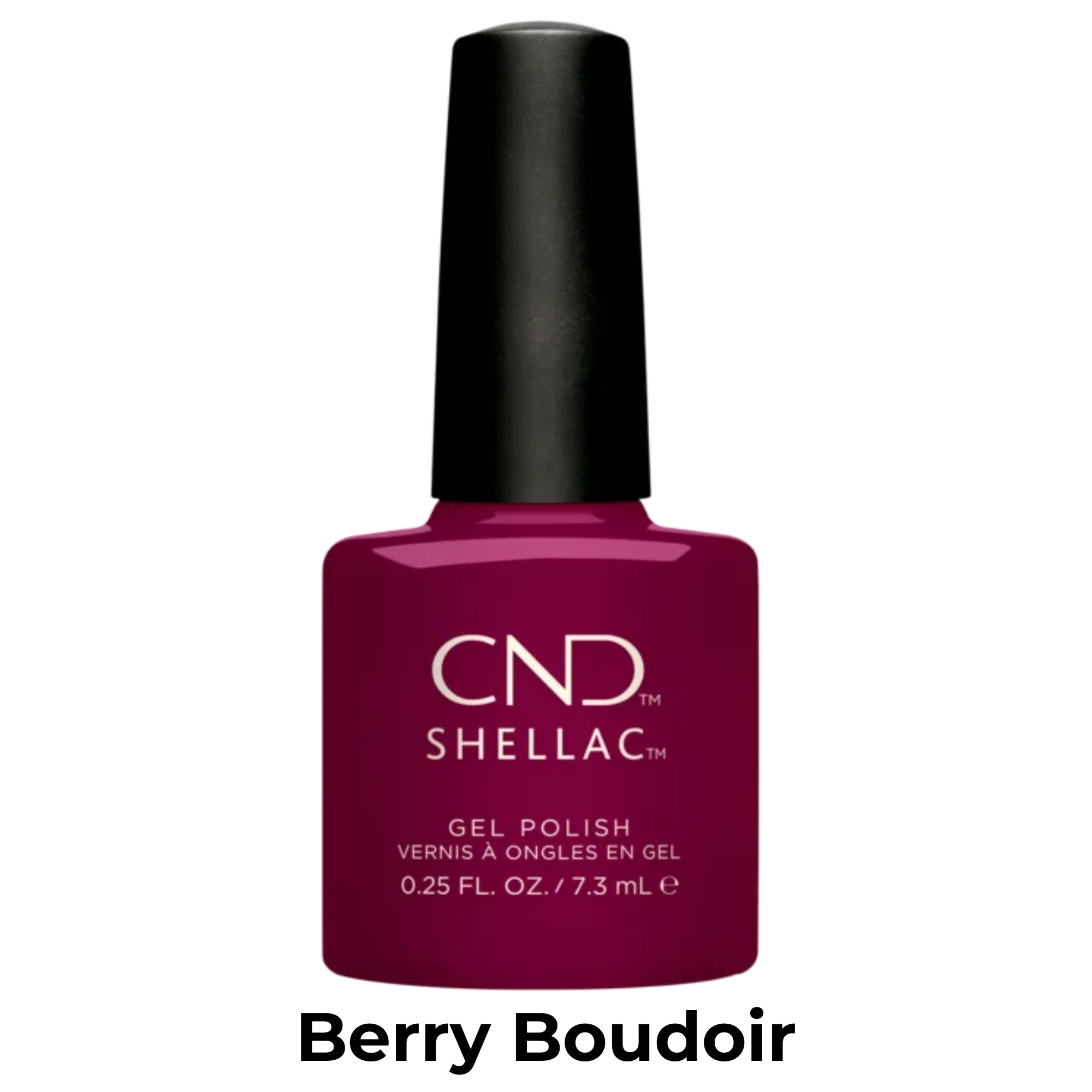 Vernis Shellac U.V-Vernis au gel||Gel Nail Polish-CND SHELLAC-7.3ml-Berry boudoir-Gisèle produits de beauté