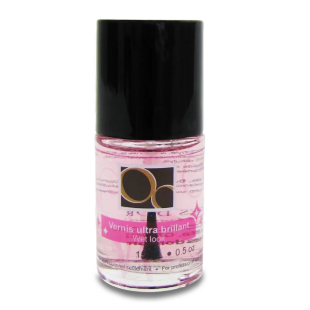 Vernis ultra brillant-Vernis à ongles||Nail Polish-ONGLES D'OR-Transparent-15ml-Brillant-Gisèle produits de beauté