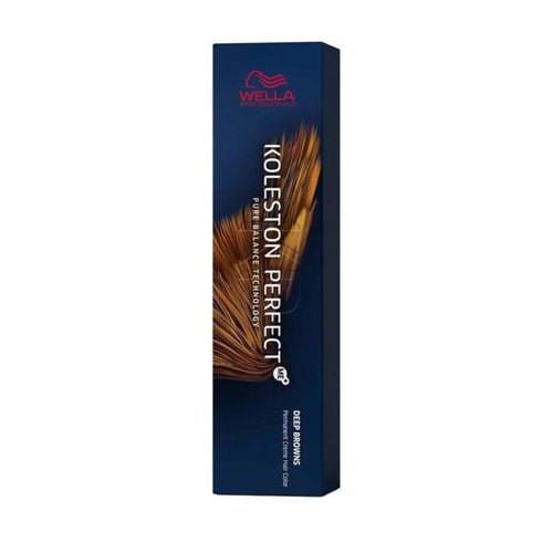 Boîte bleu foncé et tube argenté de 60 ml de Wella Koleston Perfect Special Mix. L'emballage indique "Pure Balance Technology" et "Permanente Creme Colour" en plusieurs langues.