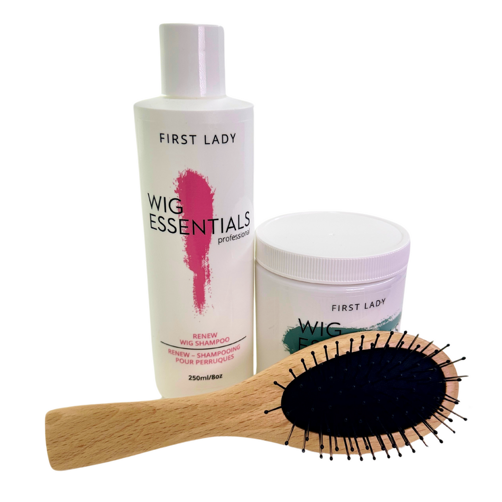 Wig Essentials - Kit réparateur #1-Nettoyants et entretien pour pièces de cheveux||Cleaners & Maintenance for Hair Pieces-FIRST LADY-Gisèle produits de beauté