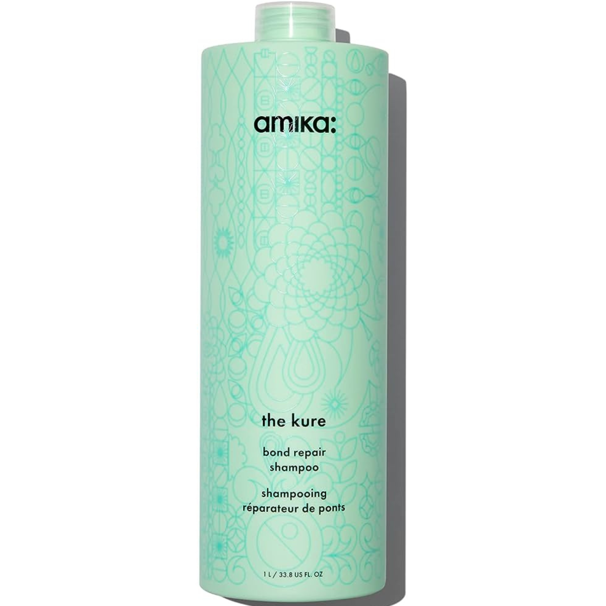 AMIKA_The Kure - Shampooing réparateur de ponts_1L-_Gisèle produits de beauté