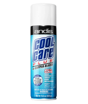 Une canette aérosol de nettoyant Andis Cool Care Plus 5-en-1 pour lames de tondeuse.
