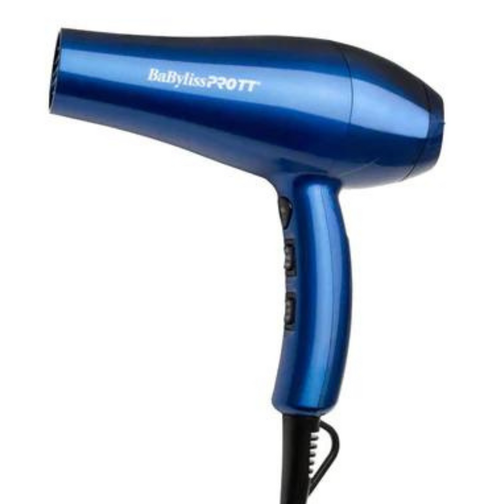 BABYLISS PRO_BaByliss PRO TT - Sèche cheveux tourmaline et céramique, bec et diffuseur inclus_Bleu foncé-_Gisèle produits de beauté