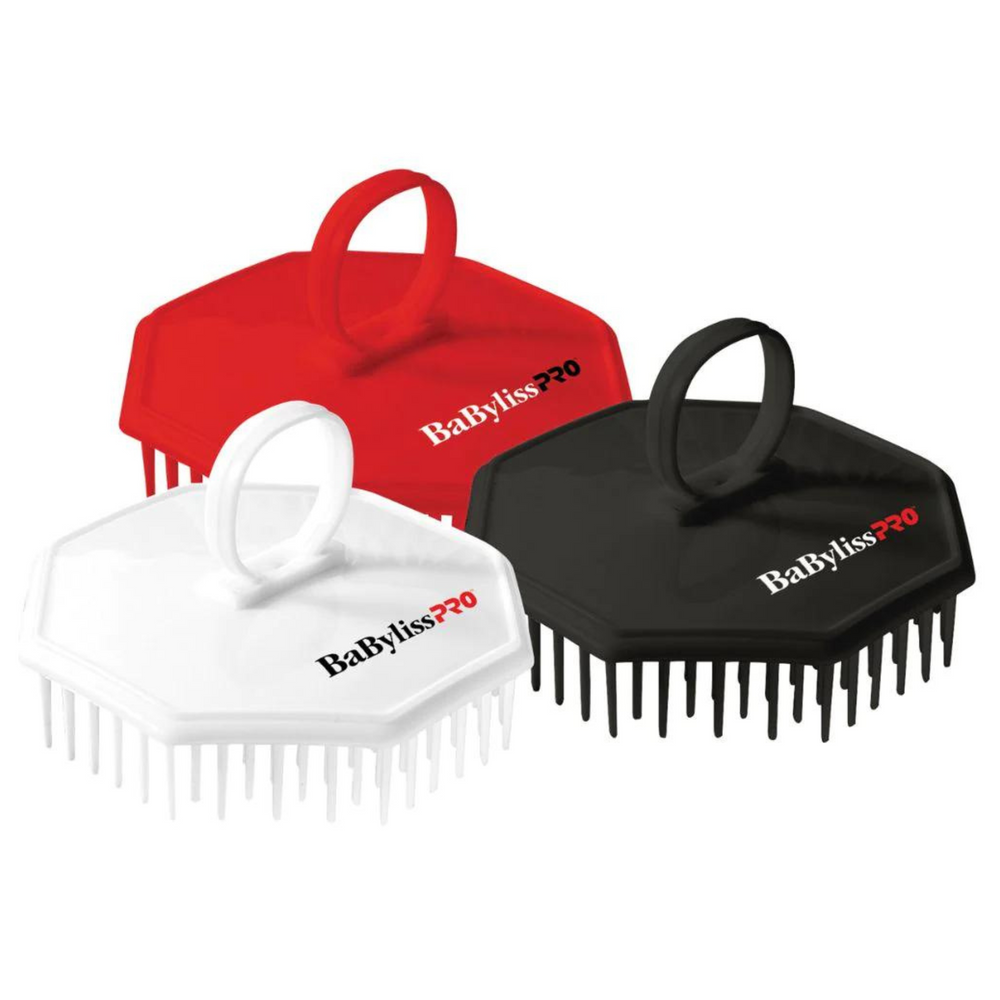 BABYLISS PRO_Brosse pour shampoing et massage du cuir chevelu_Rouge-_Gisèle produits de beauté