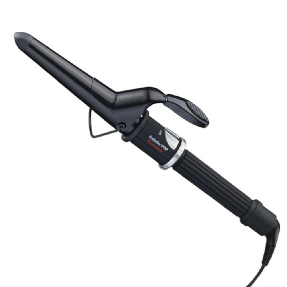 BABYLISS PRO_Ceramix Xtreme - Fer à friser à bout pointu ressort_1 1/4 po-Noir_Gisèle produits de beauté