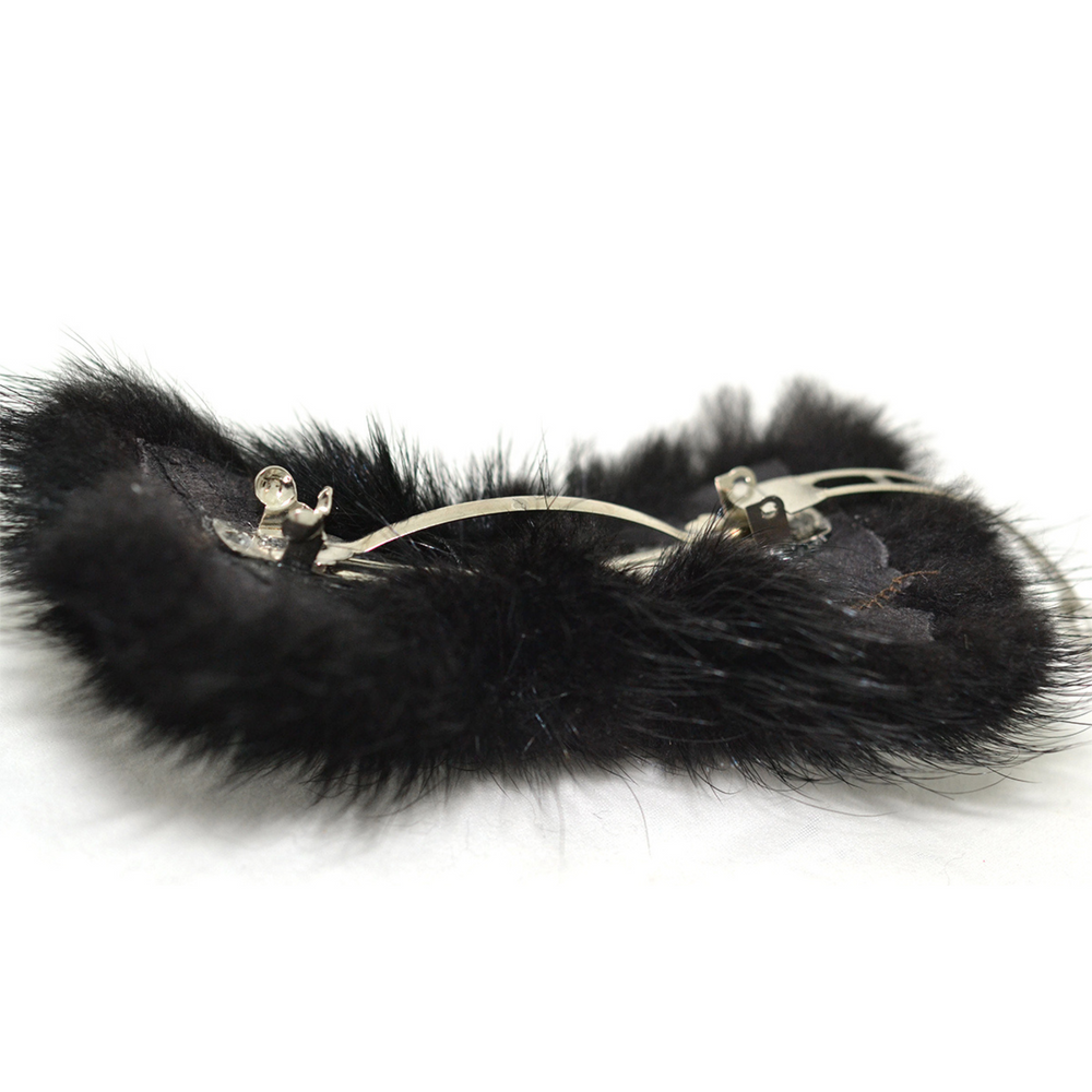 BALUCHON_Baluchon - Barrette boucle imitation fourrure_Noir-_Gisèle produits de beauté