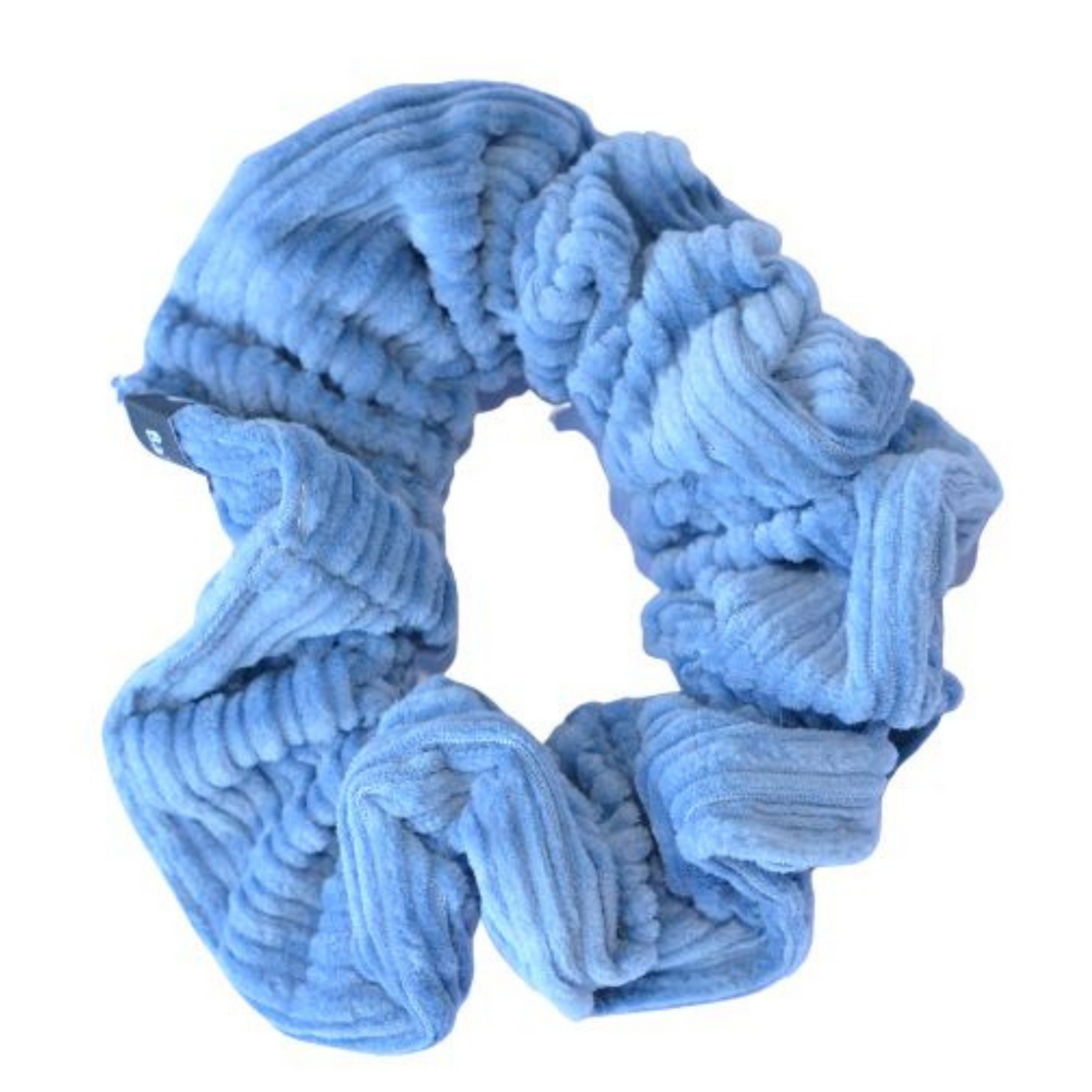 BALUCHON_Baluchon - Élastique chouchou corduroy_Bleu-_Gisèle produits de beauté