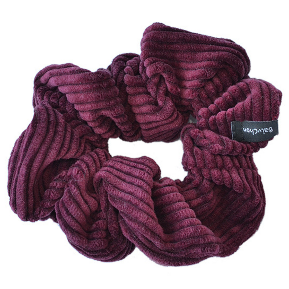 BALUCHON_Baluchon - Élastique chouchou corduroy_Bourgogne-_Gisèle produits de beauté