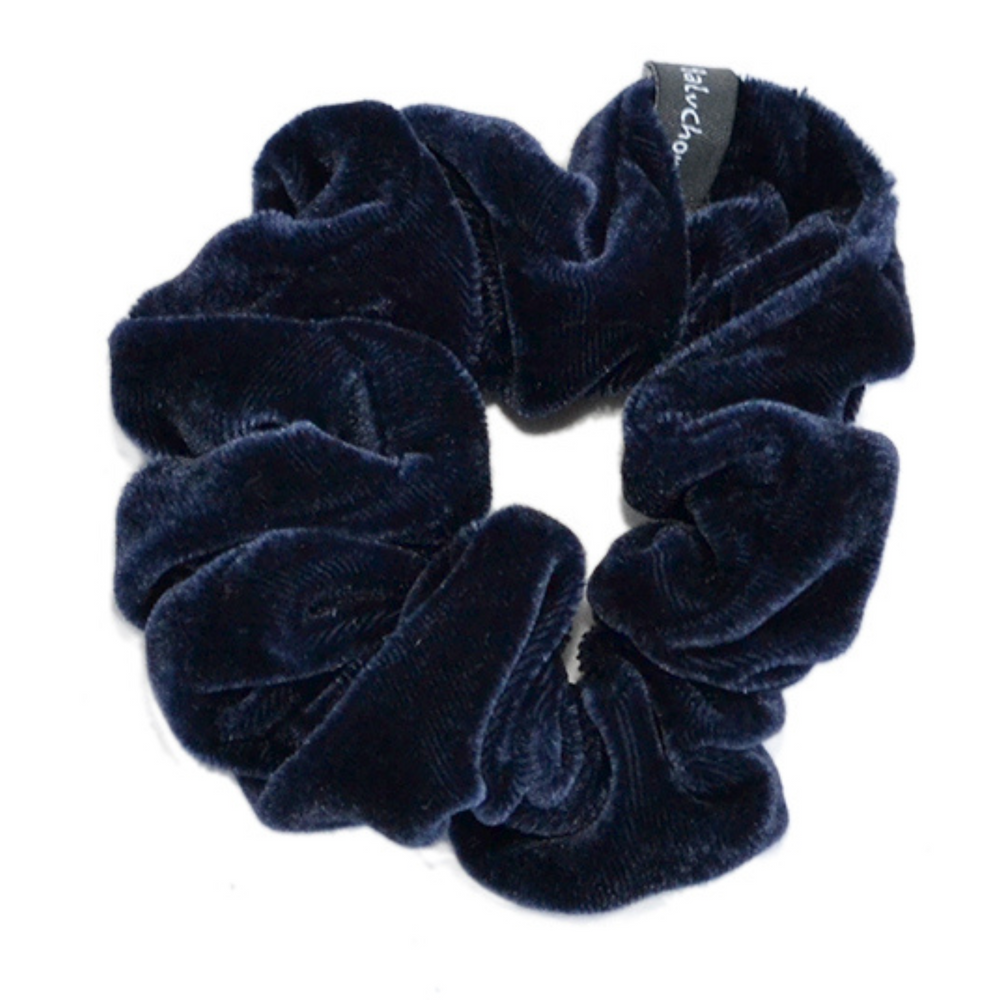 BALUCHON_Baluchon - Élastique chouchou velours_Bleu marin-_Gisèle produits de beauté