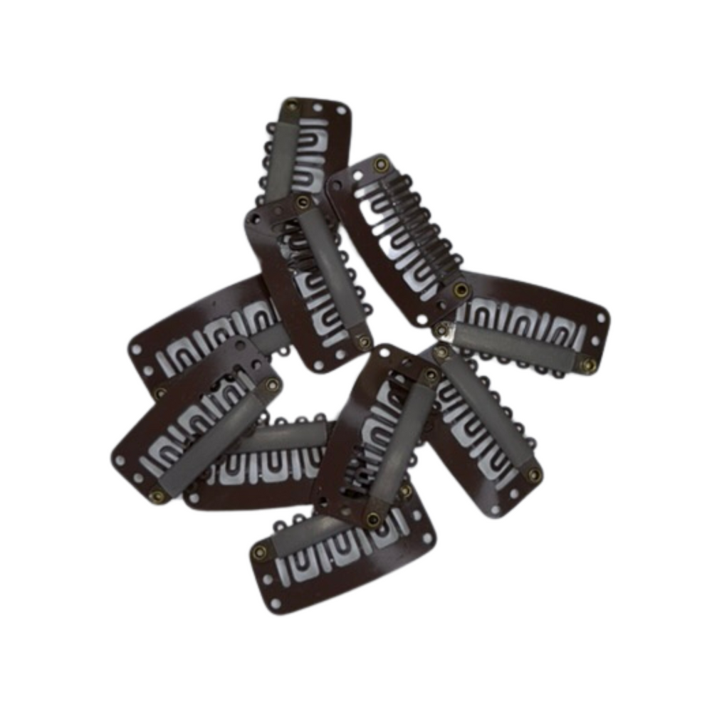 Gisèle Produits de Beauté_Barrette en métal peigne pour extension et prothèse_10 unités-Grande_Gisèle produits de beauté