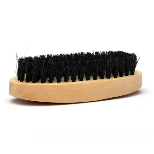 Brosse à barbe en poils de sanglier-Brosses et peignes à barbe||Beard Brushes and Combs-BRAVE N BEARDED-Bois-Gisèle produits de beauté