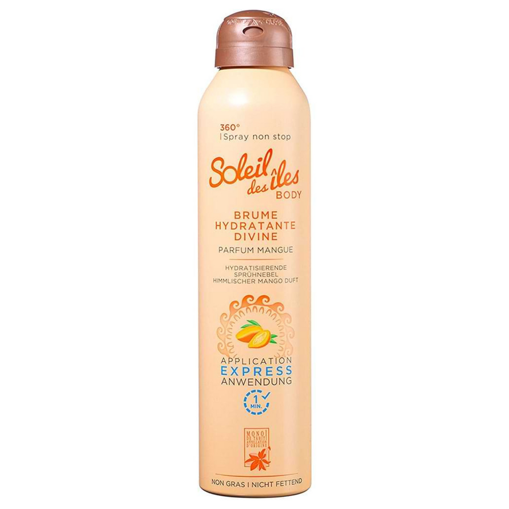 SOLEIL DES ÎLES_Brume hydratante divine_200ml-Mangue_Gisèle produits de beauté