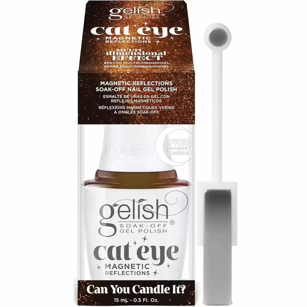 Bouteille de vernis à ongles gel Gelish Cat Eye Reflection, de couleur: Can You Handle it?.