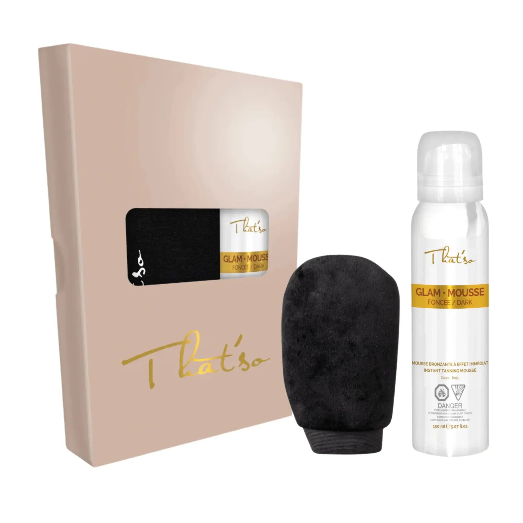DARK GLOW SET - GLAM SPRAY AND MITT