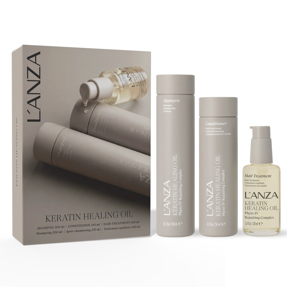 TRIO SET - KERATIN HEALING OIL