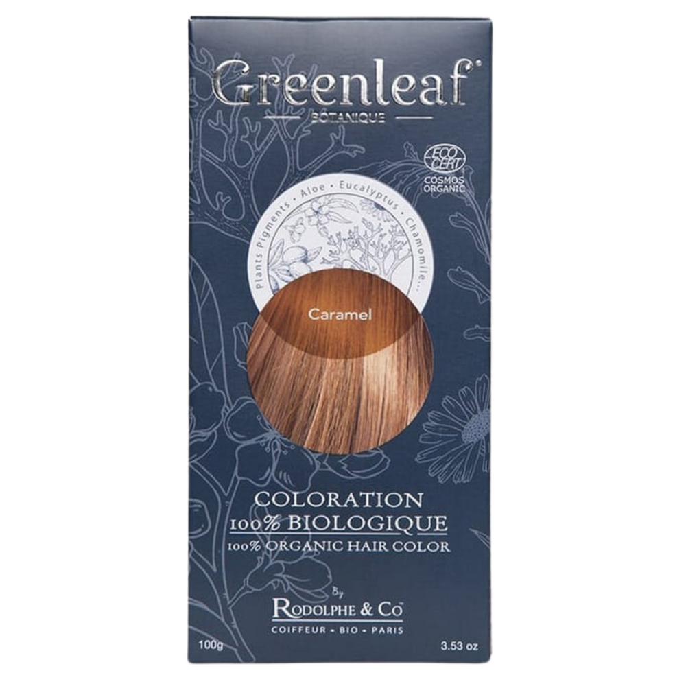 RODOLPHE & CO_Coloration Greenleaf Botanique_100g-Caramel_Gisèle produits de beauté