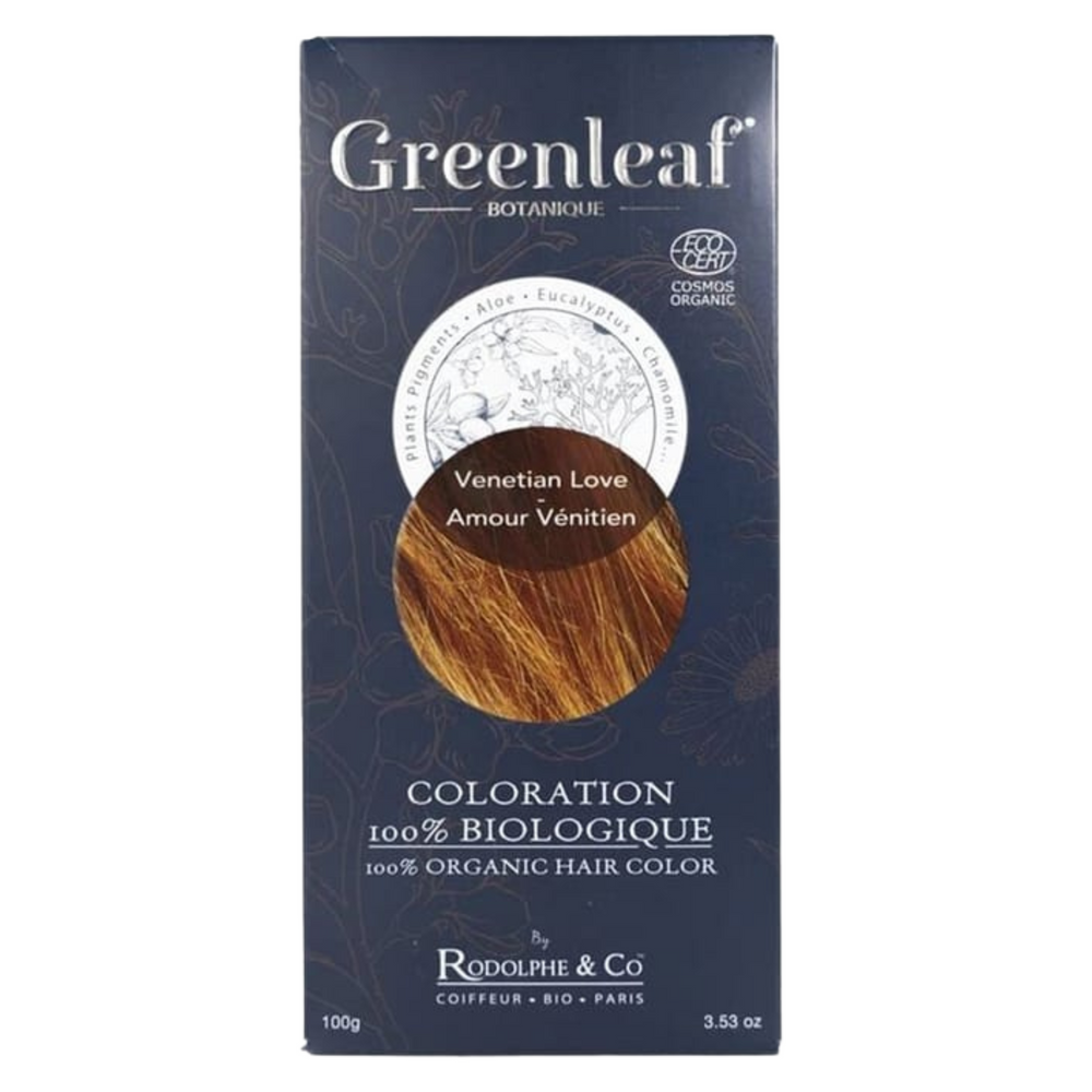 RODOLPHE & CO_Coloration Greenleaf Botanique_100g-Venetian Love_Gisèle produits de beauté