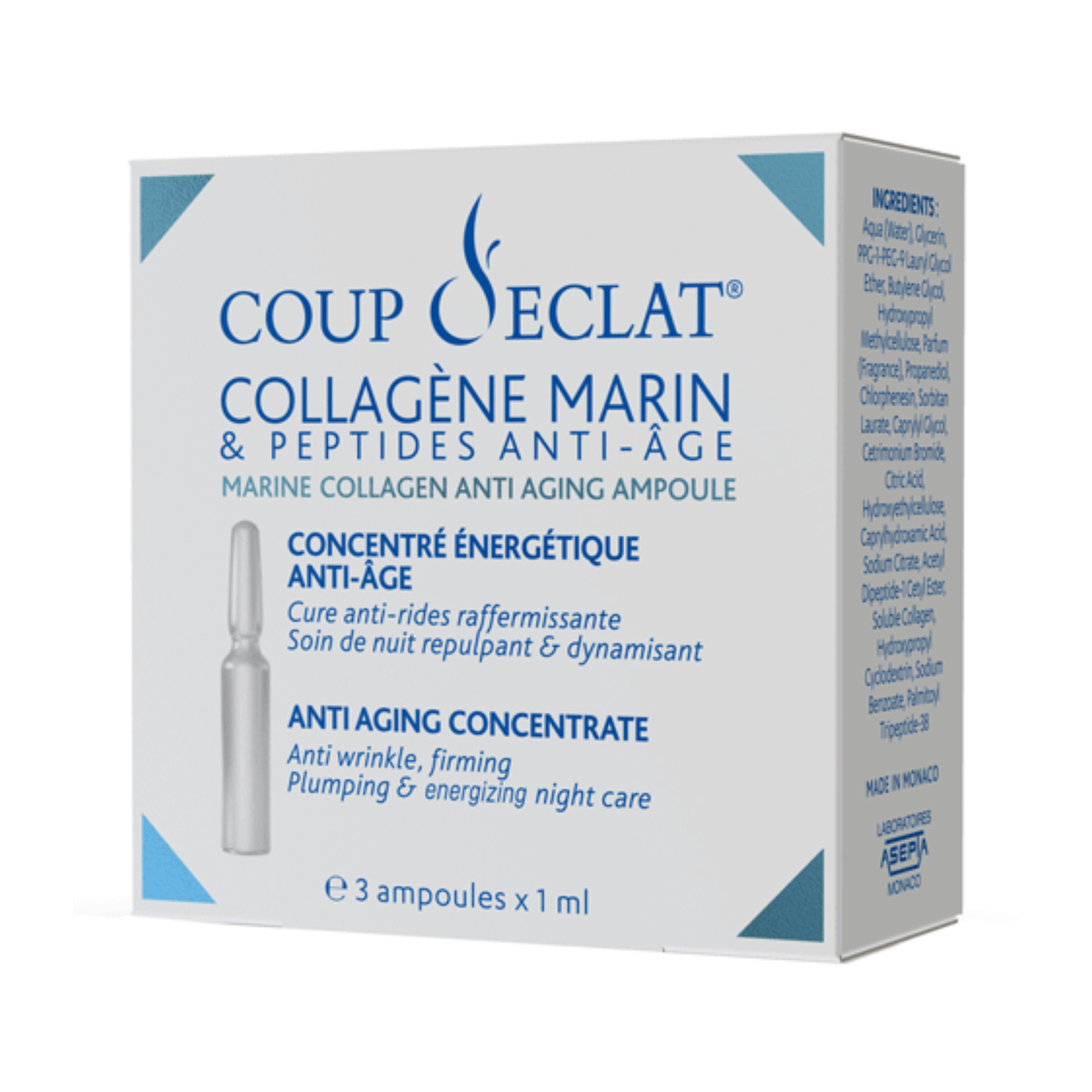 Concentré énergétique anti-âge-Visage||Face-COUP D'ÉCLAT-3X1ml-Gisèle produits de beauté