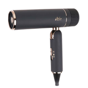 BLACK HAIR DRYER AND BRUSH SET