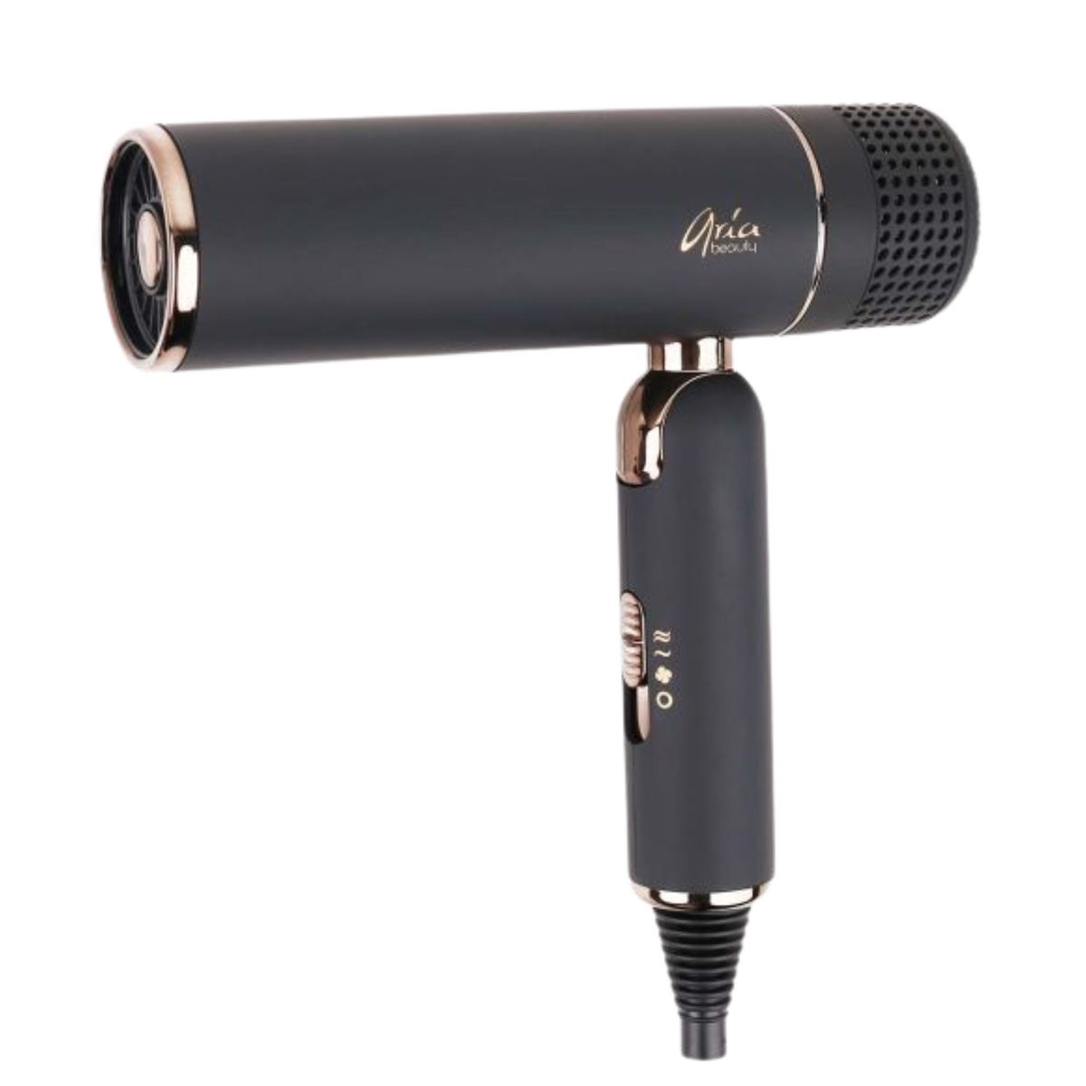 BLACK HAIR DRYER AND BRUSH SET