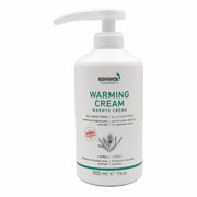 Tube de crème chauffante Gehwol Fusskraft Rouge 500ml  pour pieds froids et secs, montrant l'emballage professionnel avec mention de stimulation de la circulation.