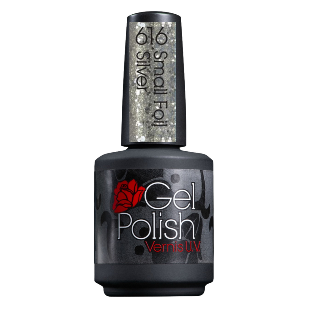 GEL POLISH_Gel Polish - Vernis gel UV_616 - Small Foil Silver-1/2 oz_Gisèle produits de beauté