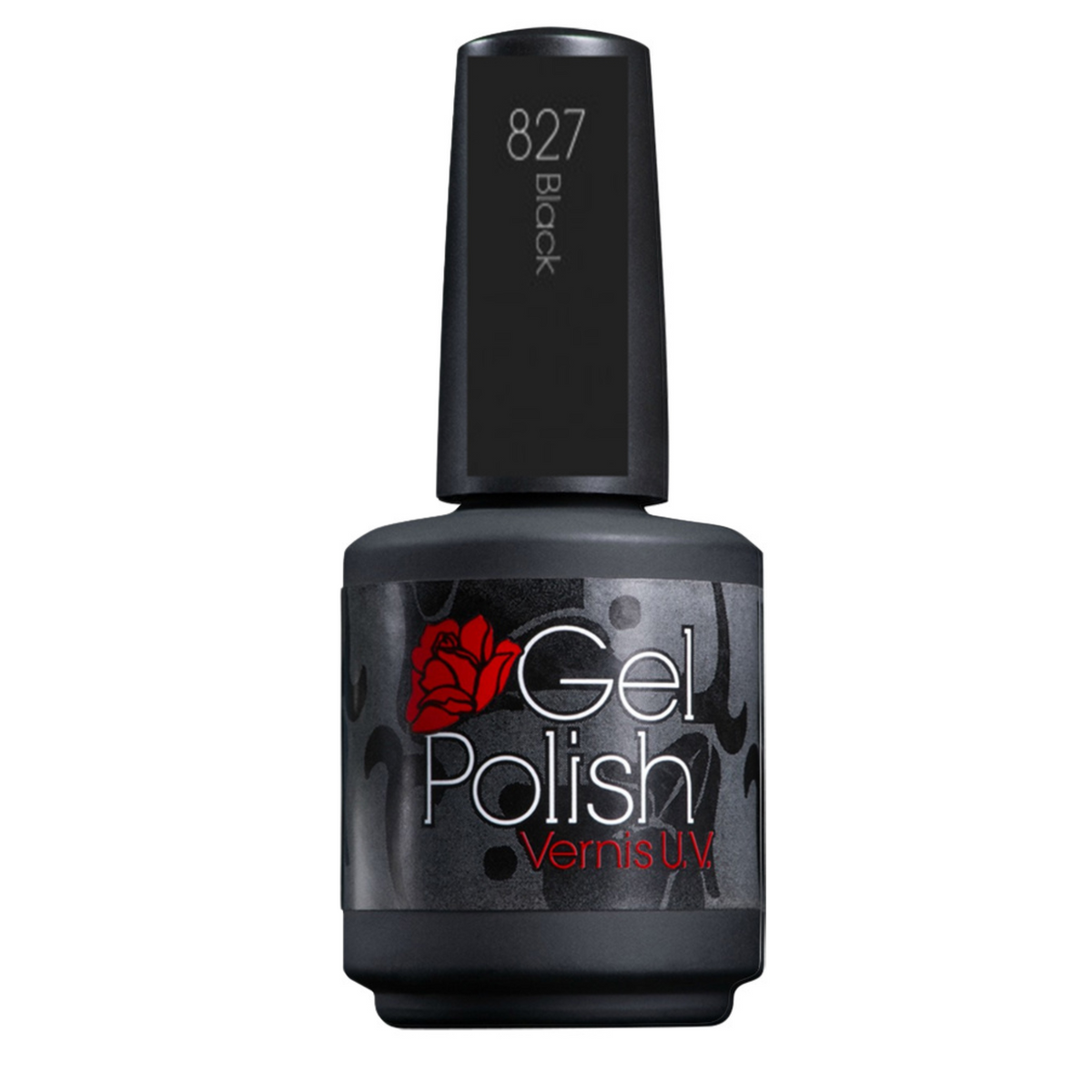 GEL POLISH_Gel Polish - Vernis gel UV_827 - Black-1/2 oz_Gisèle produits de beauté