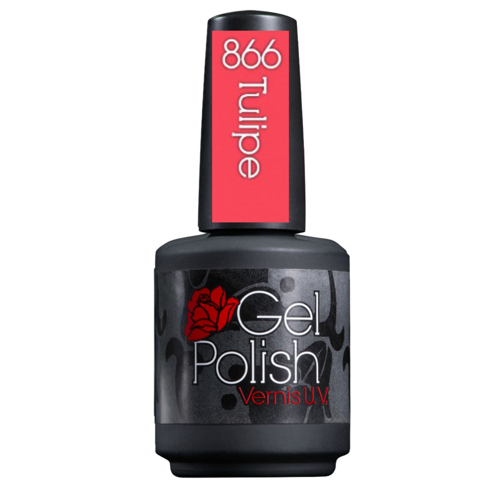 GEL POLISH_Gel Polish - Vernis gel UV_866 - Tulipe-1/2 oz_Gisèle produits de beauté