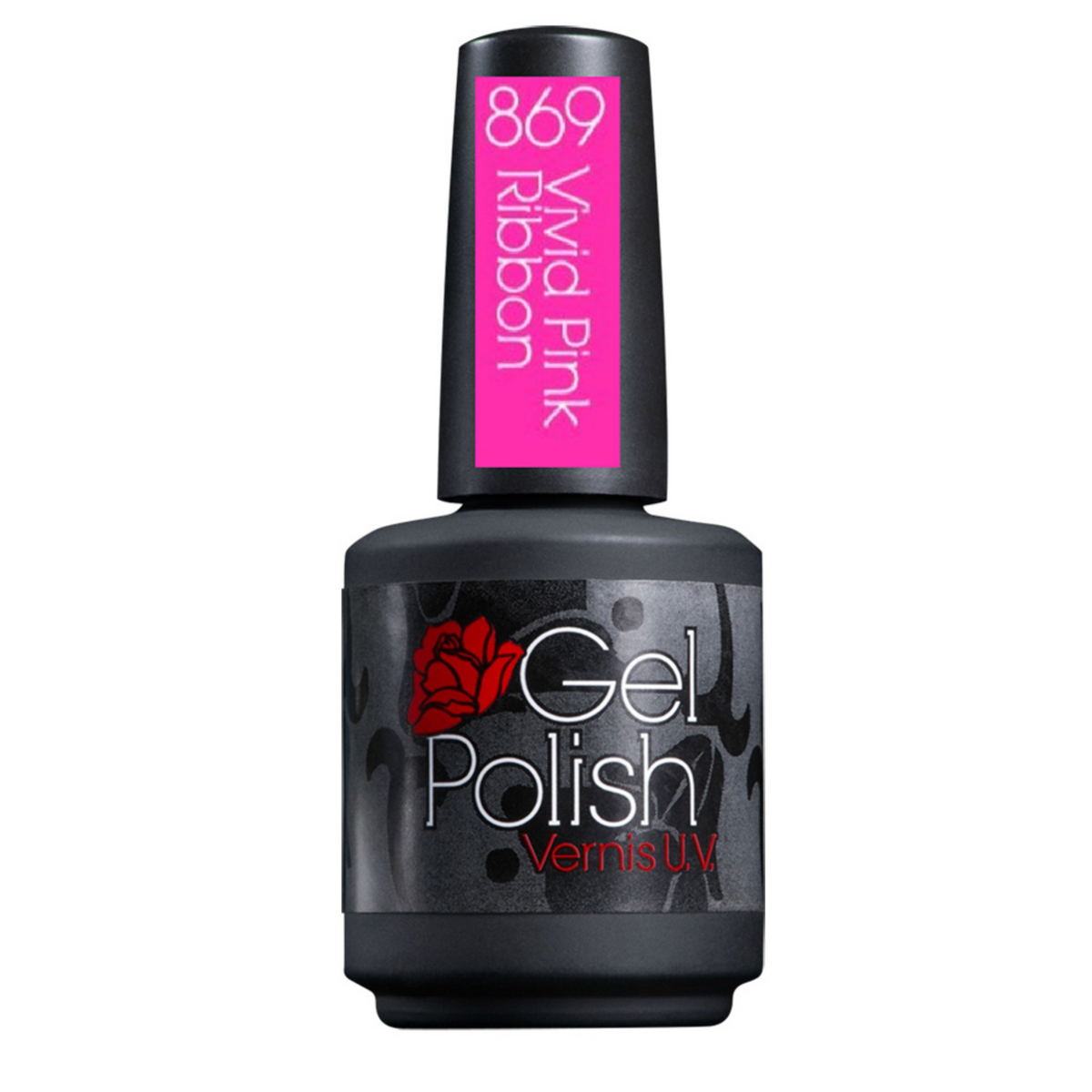GEL POLISH_Gel Polish - Vernis gel UV_869 - Vivid Pink Ribbon-1/2 oz_Gisèle produits de beauté