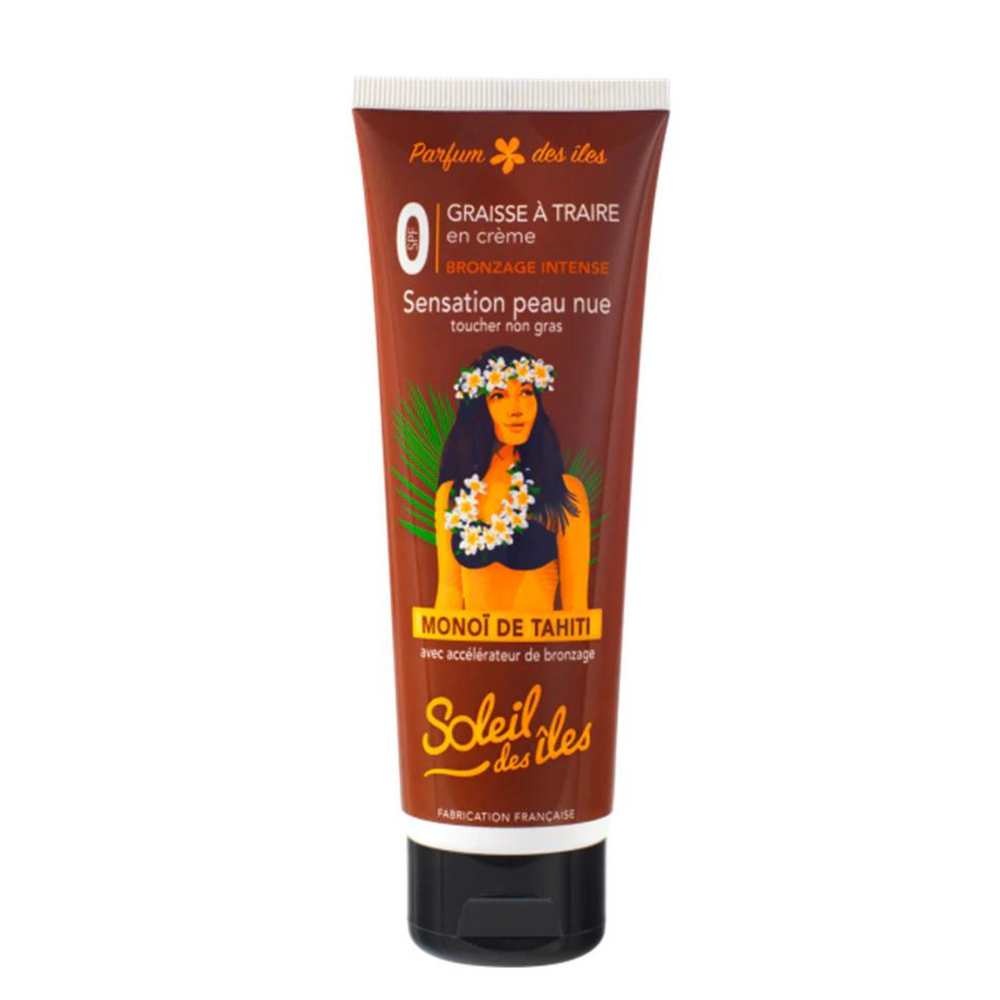 SOLEIL DES ÎLES_Graisse à traire peau nue au Monoï de Tahiti_125ml-0 FPS_Gisèle produits de beauté