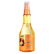 Flacon d'Huile Beauté Soleil des Iles au Monoï de Tahiti pour le corps et les cheveux, texture fluide et fini satiné, fabriqué en France.