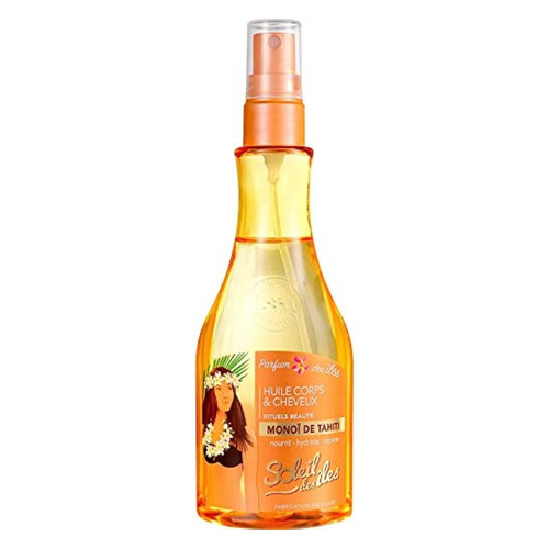 SOLEIL DES ÎLES_Huile beauté du corps et des cheveux au MonoÏ de Tahiti_150ml-_Gisèle produits de beauté