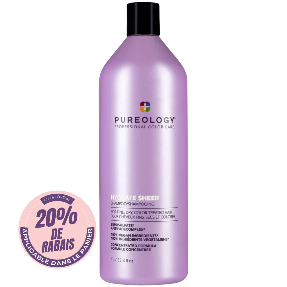 PUREOLOGY_Hydrate Sheer - Shampooing_1L-_Gisèle produits de beauté