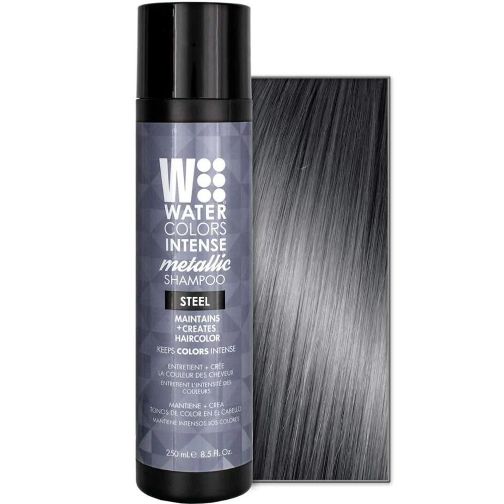 WATER COLOR_Intense - Shampooing pigmenté_Metallic Steel-250ml_Gisèle produits de beauté