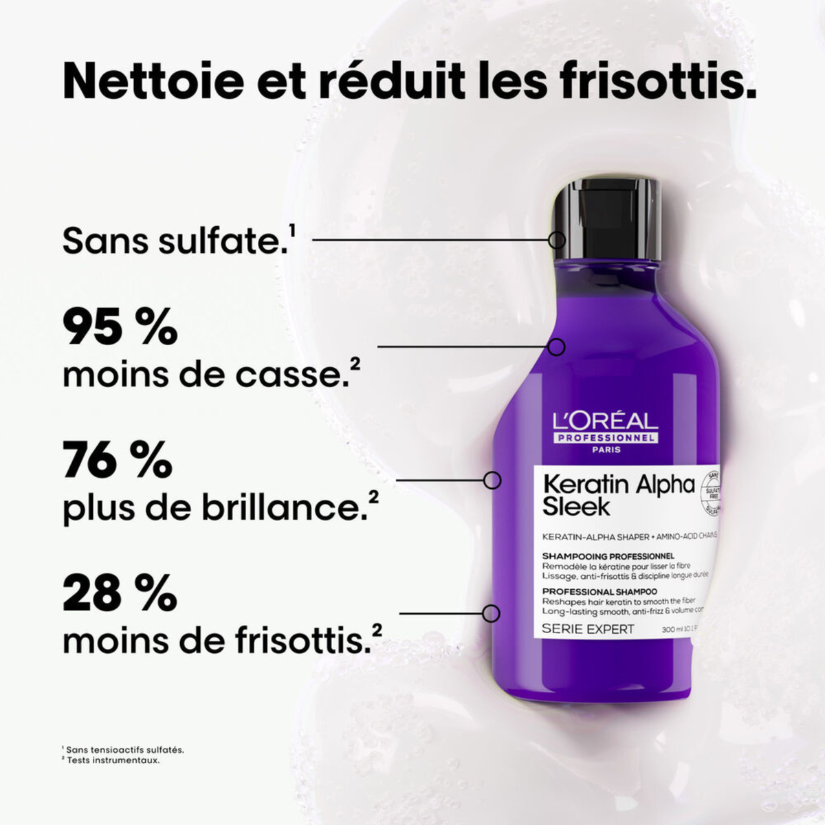 KERATIN ALPHA SLEEK - SHAMPOOING LISSANT