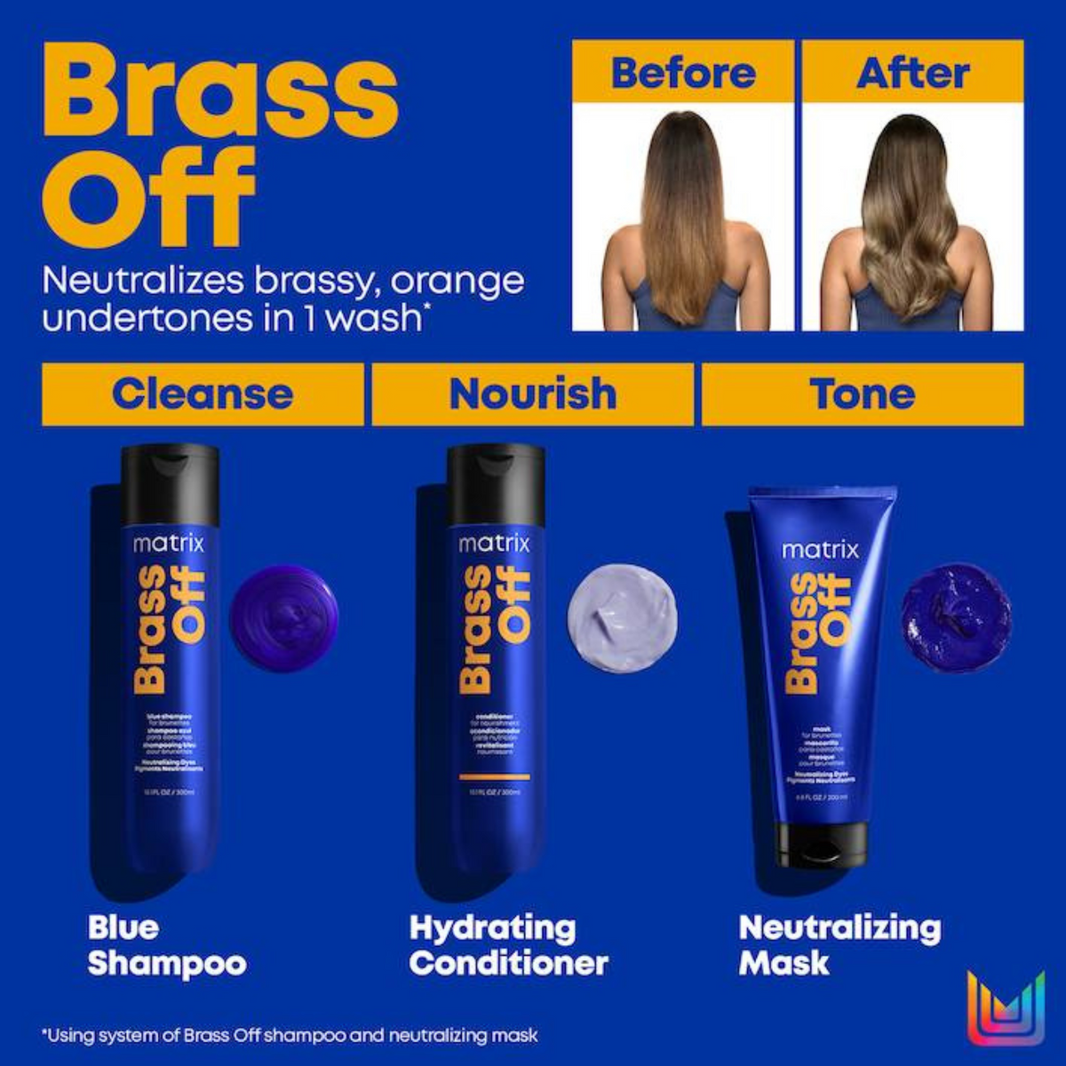 MATRIX_Brass Off - Shampooing_-_Gisèle produits de beauté