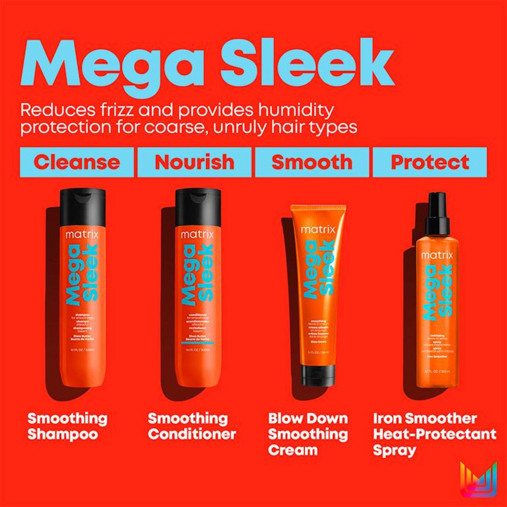 MATRIX_Mega Sleek - Iron Smoother - Spray anti-frisottis sans-rinçage_250ml-_Gisèle produits de beauté