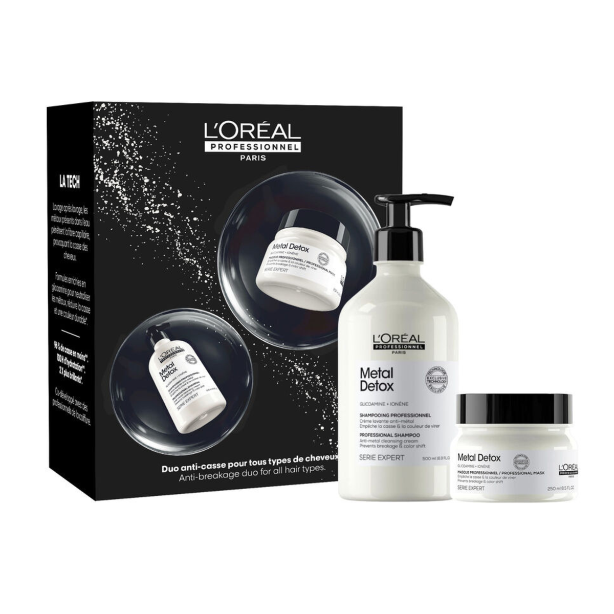 METAL DETOX - COFFRET DE NOËL DUO SHAMPOOING ET MASQUE ANTI-CASSE