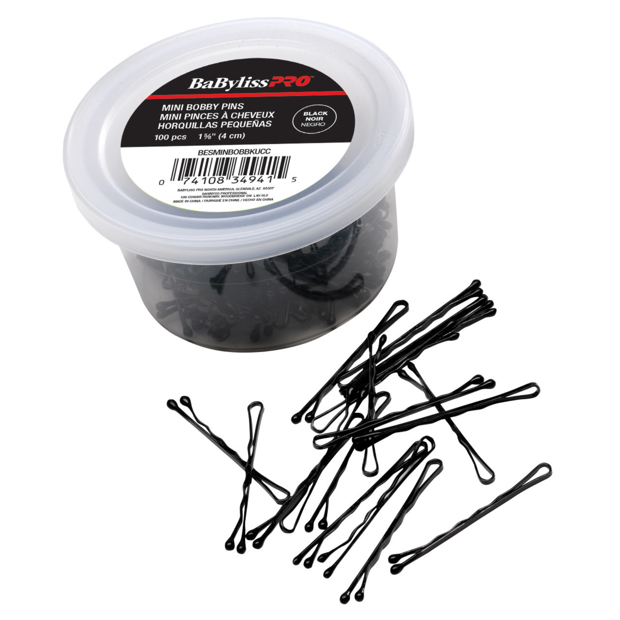 MINI ÉPINGLES À CHEVEUX GAUFRÉES 1-5/8"