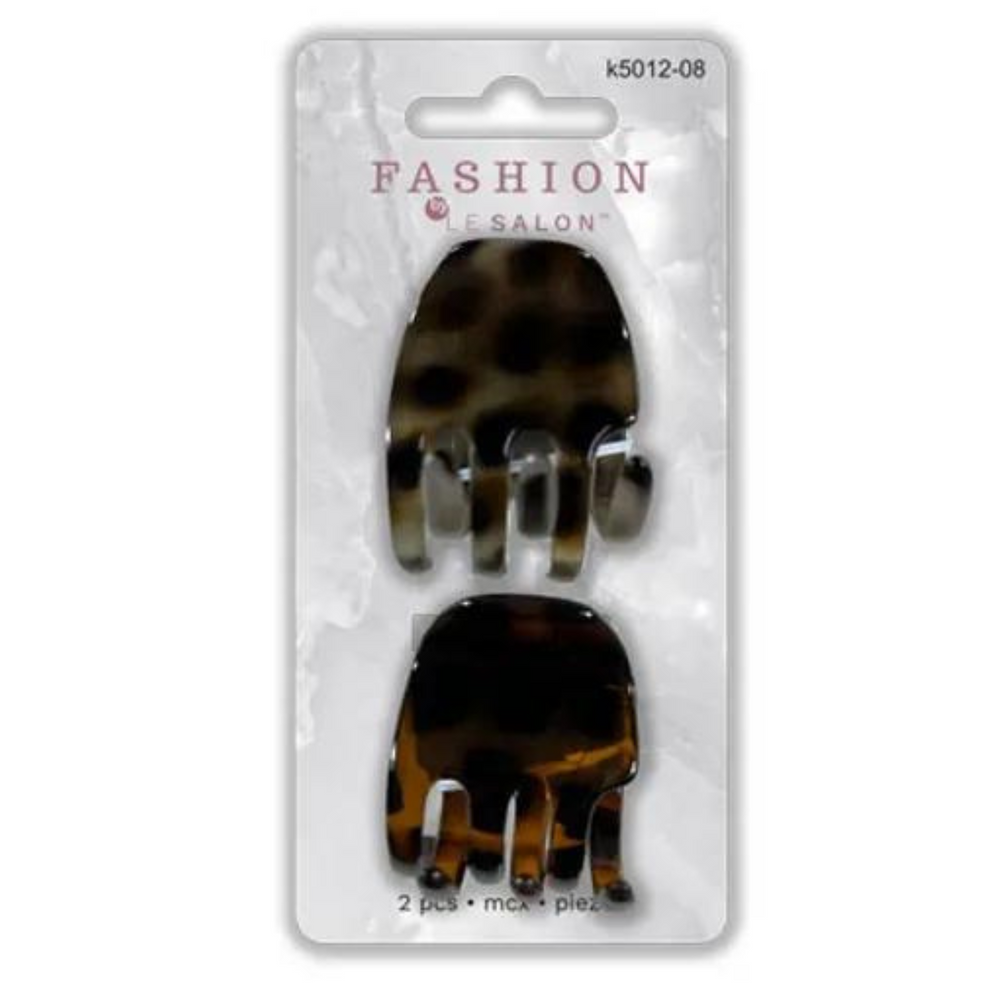 Moyenne Pince Fashion-Pinces, élastiques et bandeaux||Clips, Elastics & Headbands-LE SALON-2 pcs-Marbré-Carré-Gisèle produits de beauté