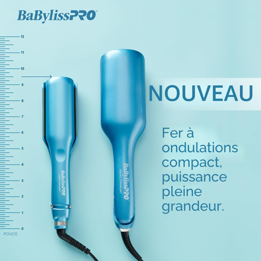 NANO TITANIUM - FER IONIQUE À ONDULATIONS PROFONDES