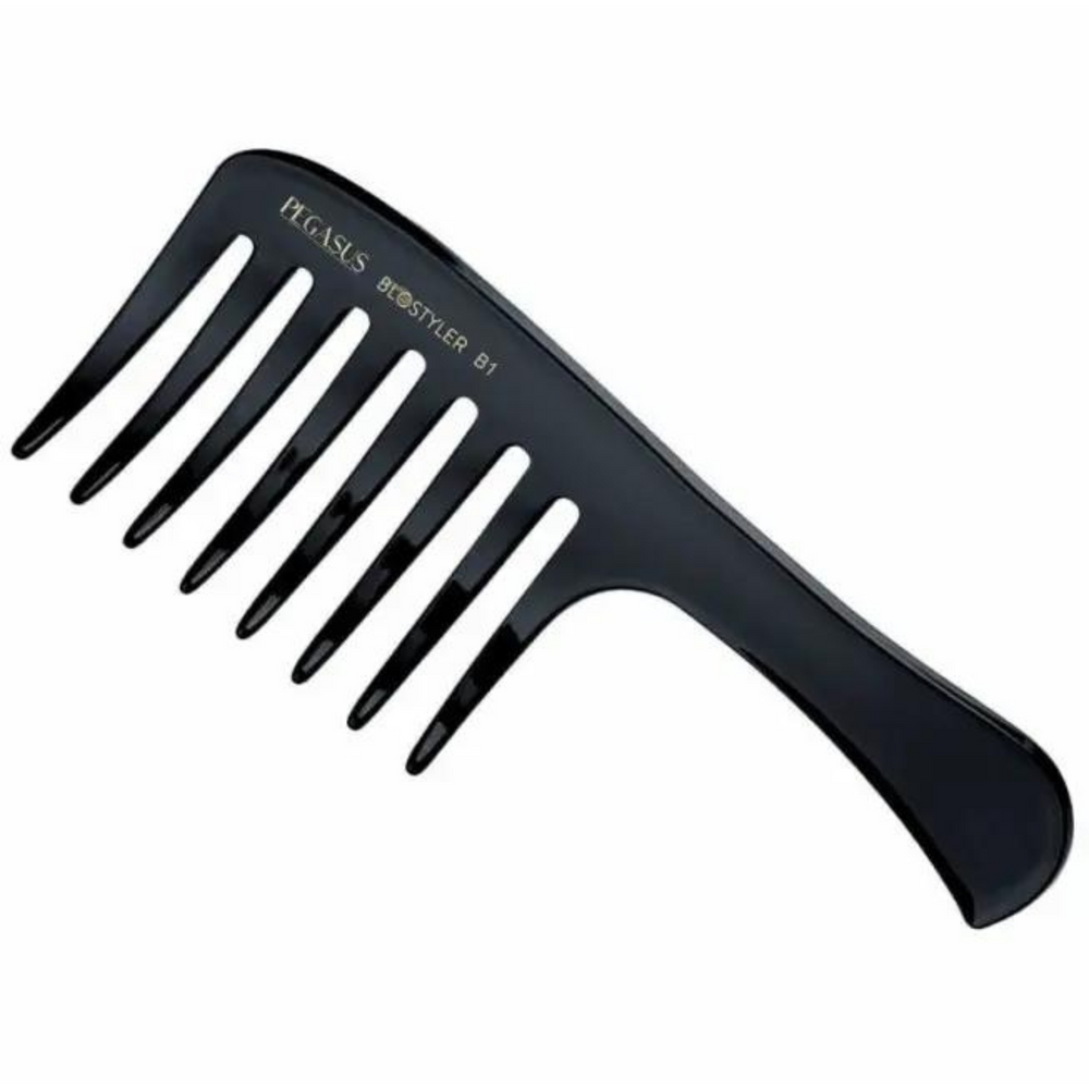 PEGAGUS_Pegasus - Peigne courbé blostyler pour boucles_Noir-_Gisèle produits de beauté