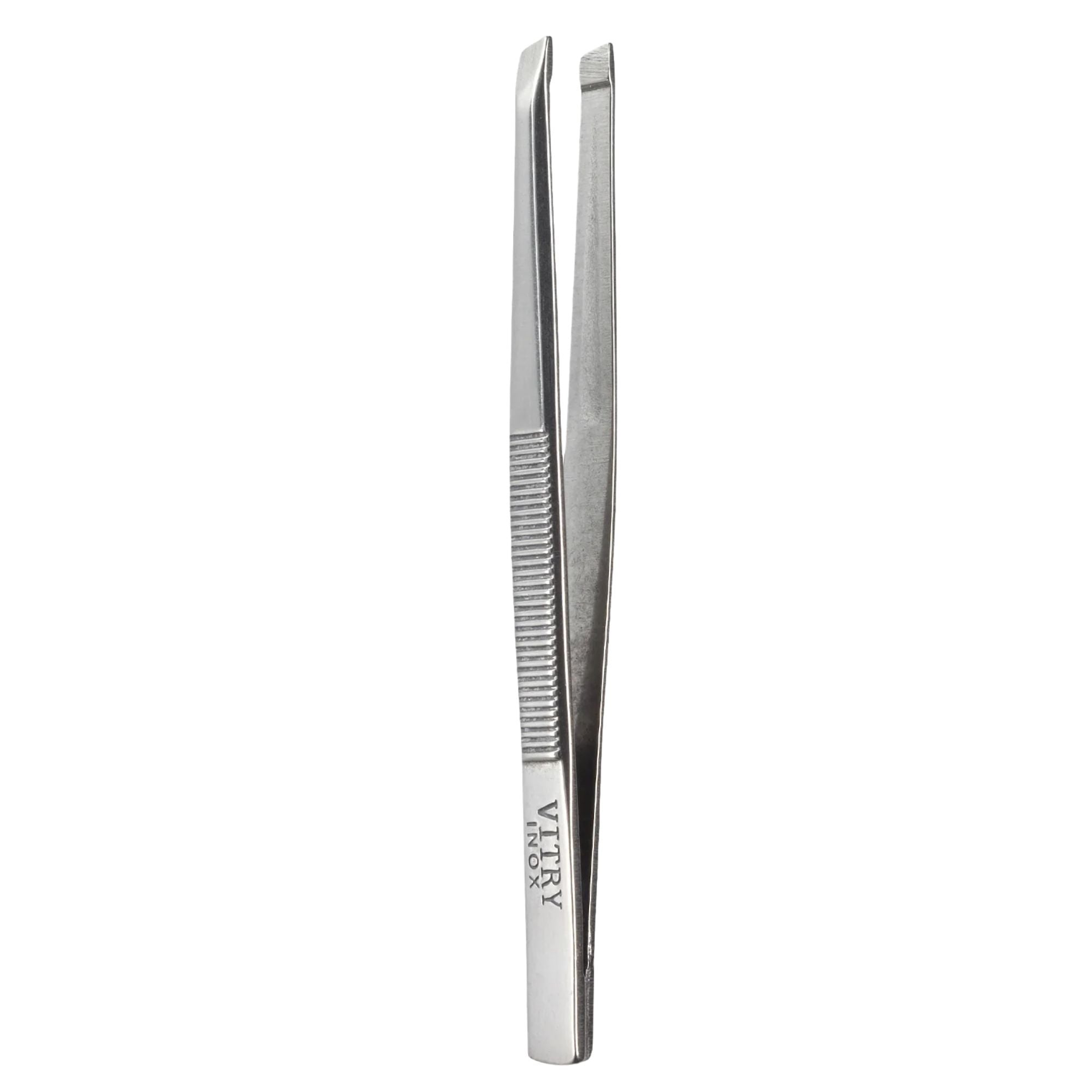 STAINLESS STEEL POCKET SLANT-TIP TWEEZERS