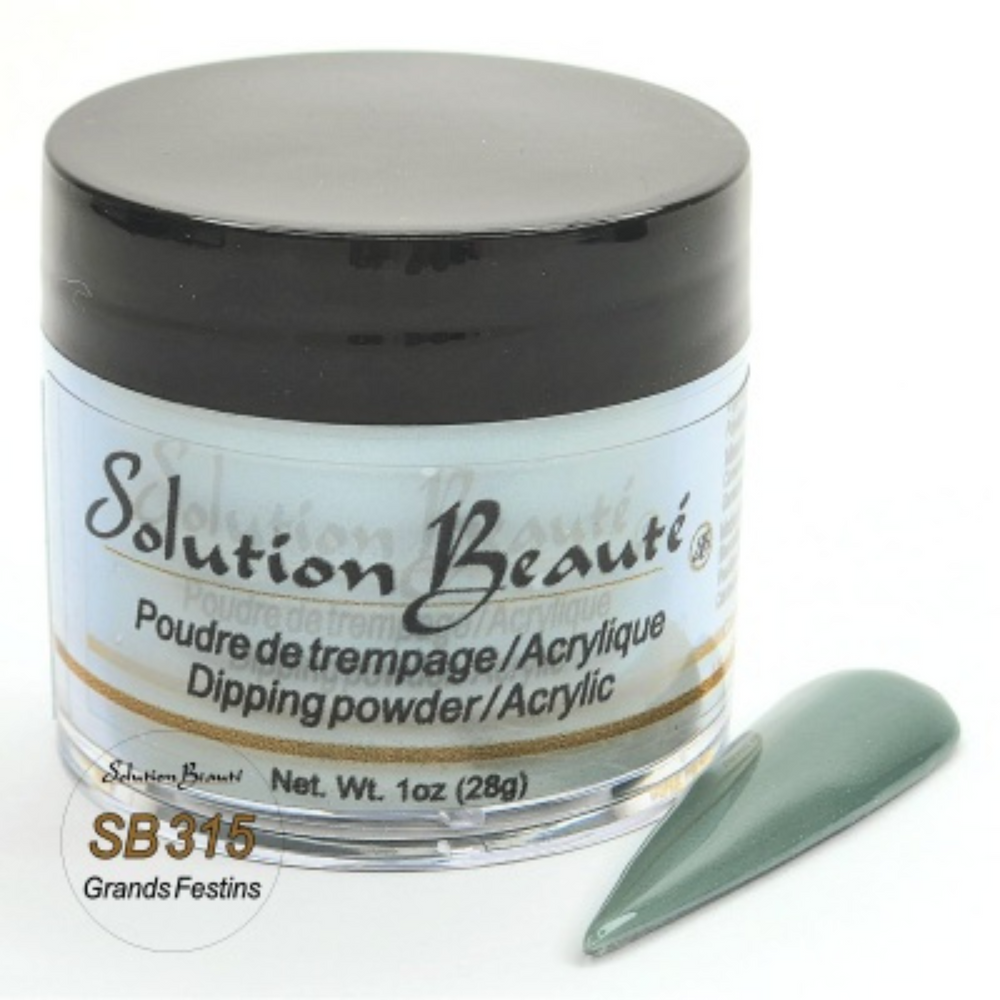SOLUTION BEAUTÉ_Poudre pour ongles - Collection des fêtes 2023_SB315 - Grands festins-1oz_Gisèle produits de beauté