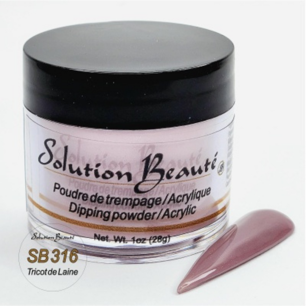 SOLUTION BEAUTÉ_Poudre pour ongles - Collection des fêtes 2023_SB316 - Tricot de laine-1oz_Gisèle produits de beauté