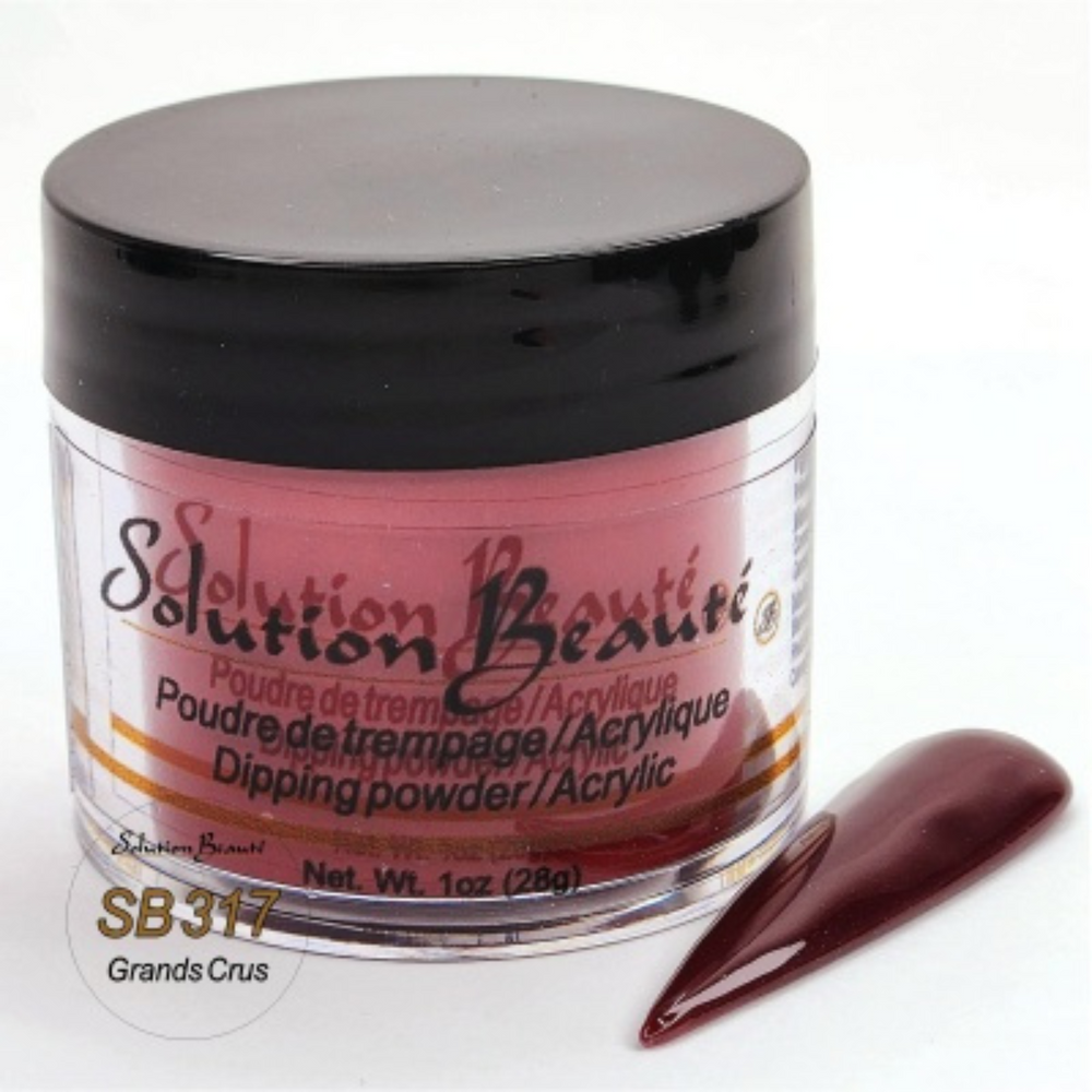 SOLUTION BEAUTÉ_Poudre pour ongles - Collection des fêtes 2023_SB317 - Grands crus-1oz_Gisèle produits de beauté