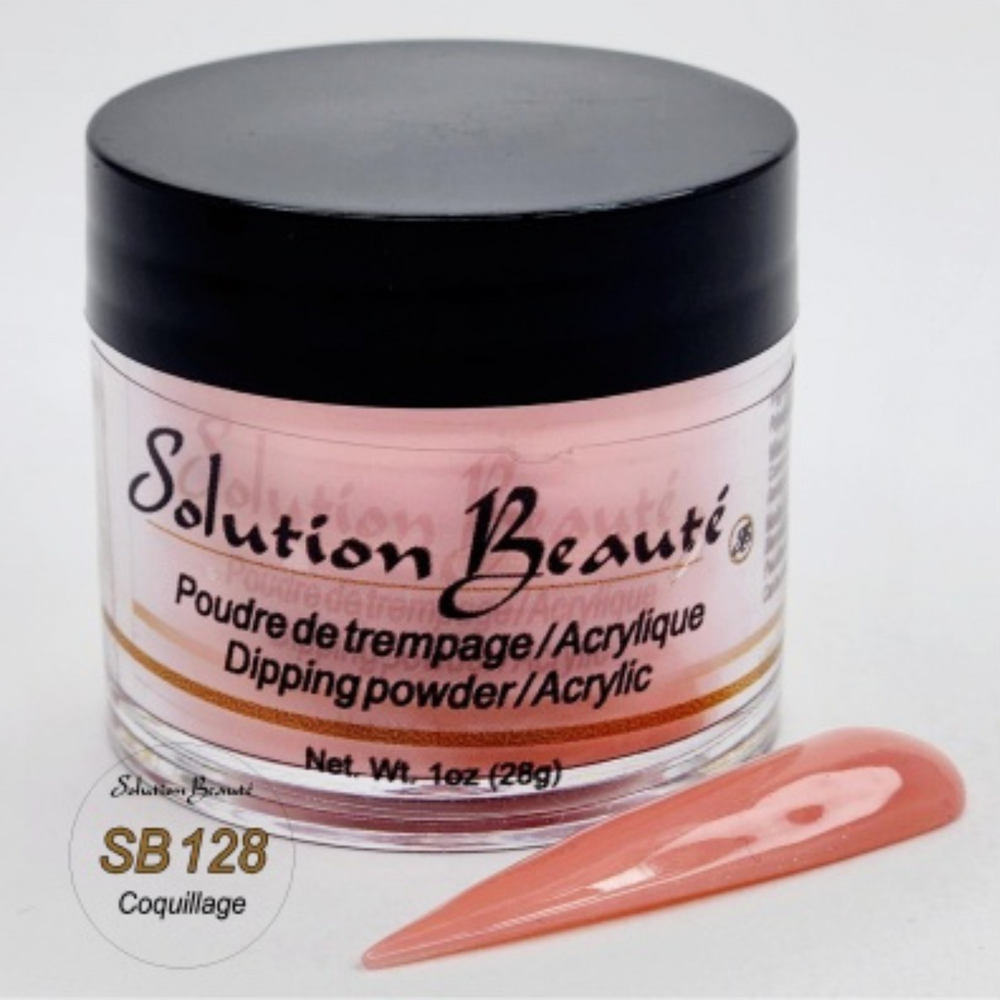 SOLUTION BEAUTÉ_Poudre pour ongles_SB128 - COQUILLAGE-1oz_Gisèle produits de beauté