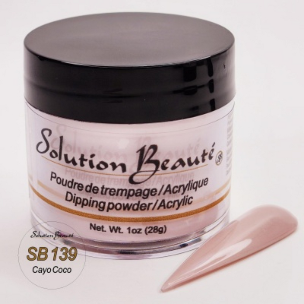 SOLUTION BEAUTÉ_Poudre pour ongles_SB139 - CAYO COCO-1oz_Gisèle produits de beauté