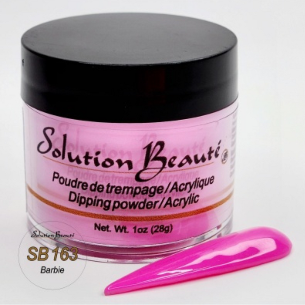 SOLUTION BEAUTÉ_Poudre pour ongles_SB163 - BARBIE-1oz_Gisèle produits de beauté