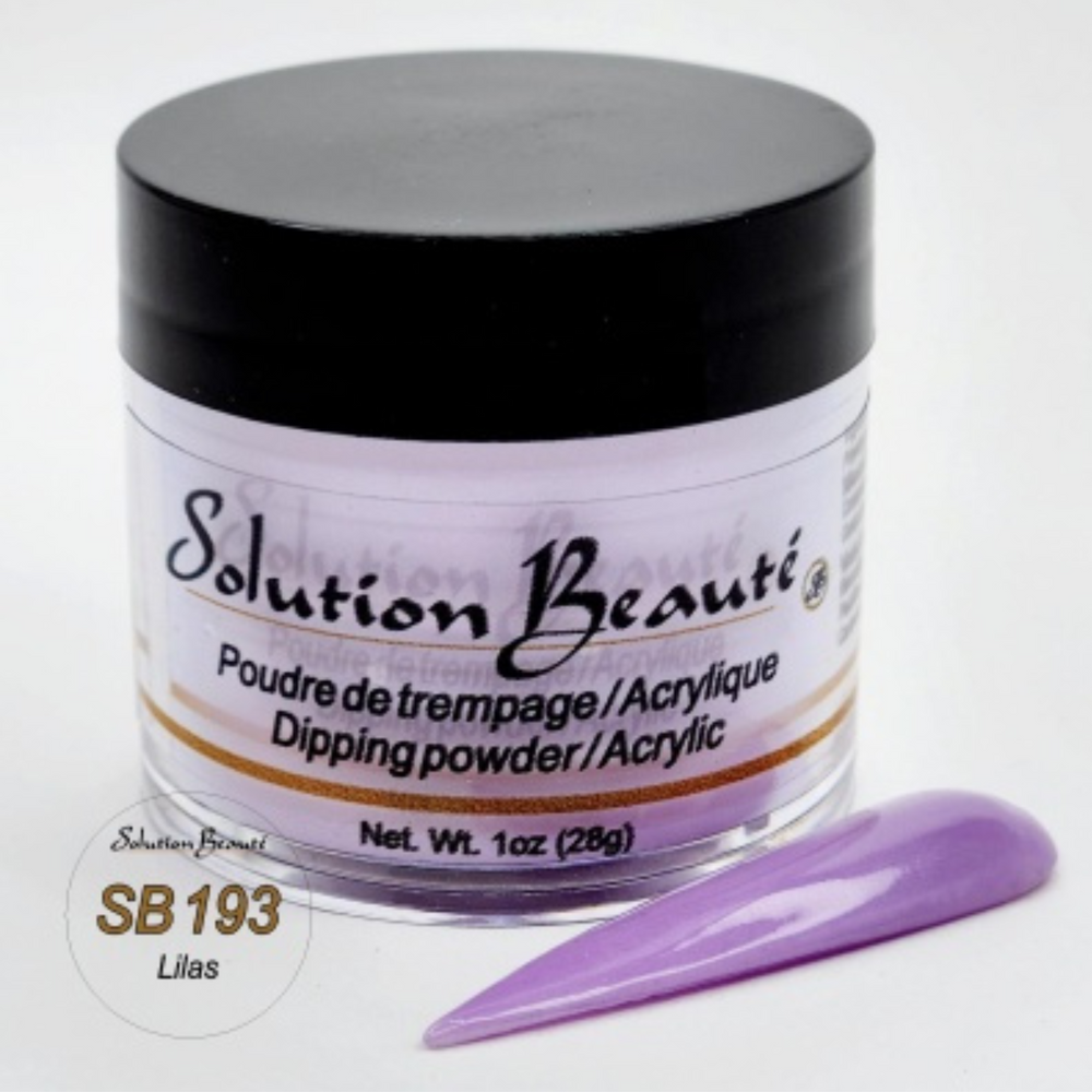 SOLUTION BEAUTÉ_Poudre pour ongles_SB193 - LILAS-1oz_Gisèle produits de beauté